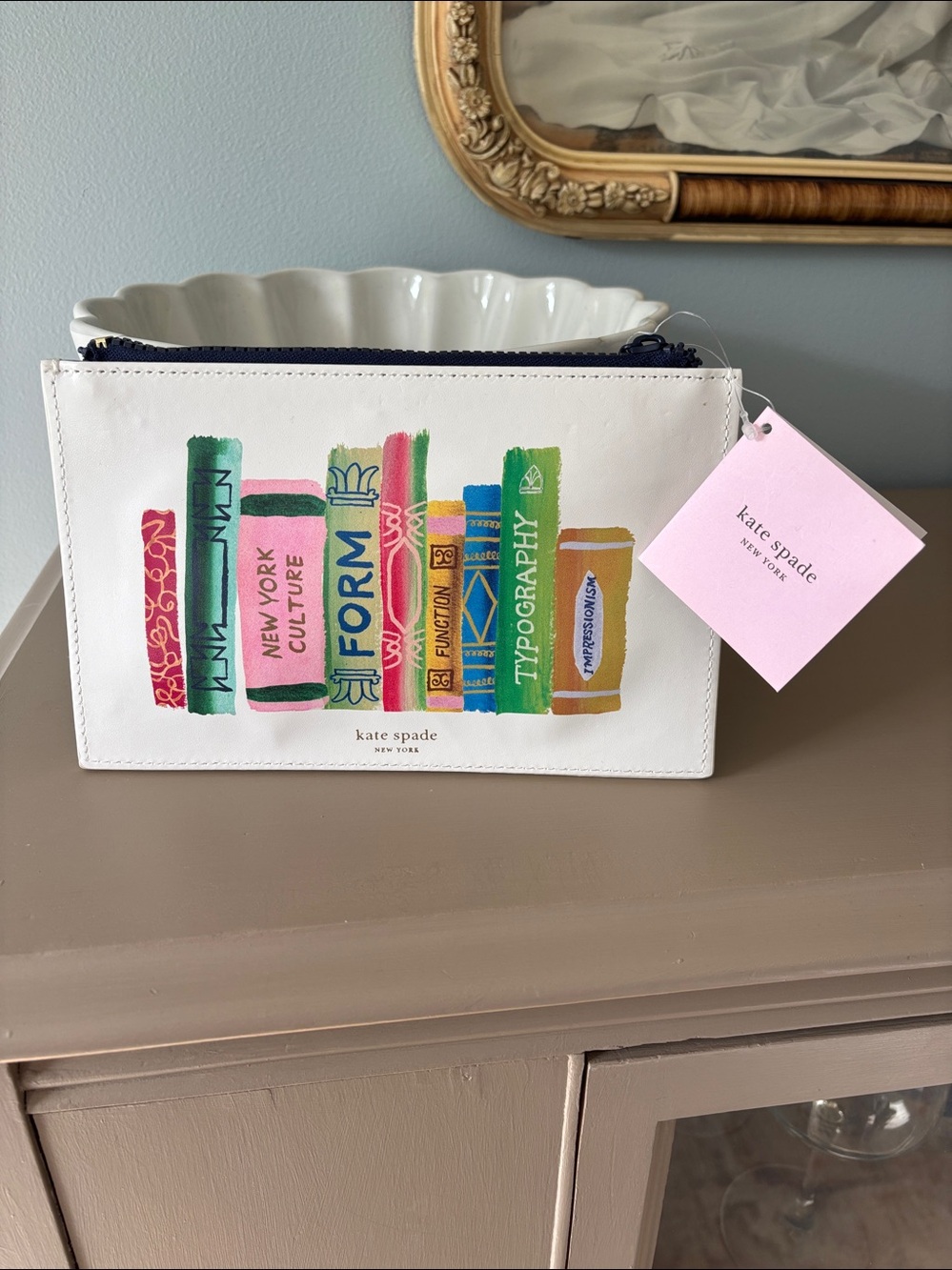 NWT Kate Spade Book Pencil Bag - Picture 3 of 13